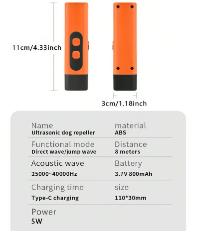 ✨ Aktion – 50% Rabatt ✨Ultraschall-Hundebellen-Abwehrgerät – Sanft & effektiver Hundevertreiber