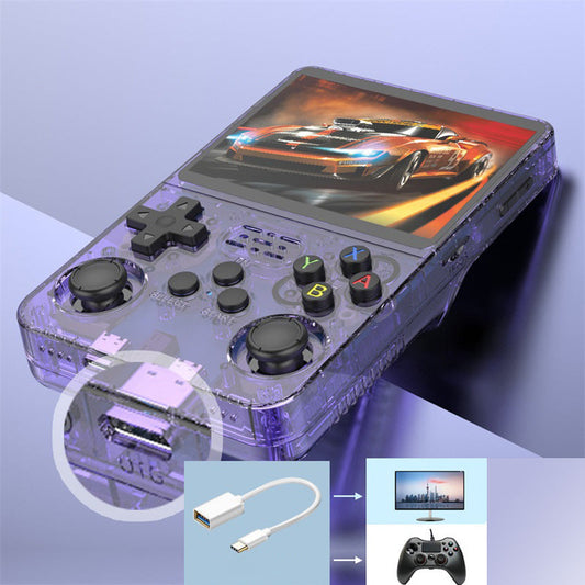 🎮👾 Retro-Handheld-Spielkonsole – 3,5″ HD-Bildschirm (640x480) 🕹️💾 64 GB Speicher, RK3326-Chip, 2500 mAh – perfekt für unterwegs & Nostalgie-Fans. Sofort spielbereit mit hunderten Klassikern.