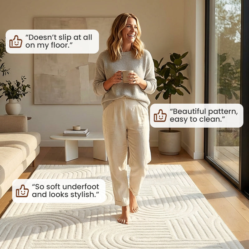 🛍️ 50% RABATT! 🏠 Kristallflor-Teppich mit minimalistischem Linien-Design – Weich wie Kaschmir, vielseitig & elegant – Ideal für Flur, Wohnzimmer & Schlafzimmer ✨