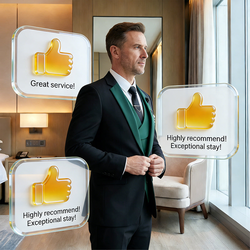 🤵 50% RABATT! ✨ 3-teiliger Herren-Hochzeitsanzug – Kontrast-Design, Slim-Fit & Elegant – Für Hochzeit, Business & Events, S-4XL