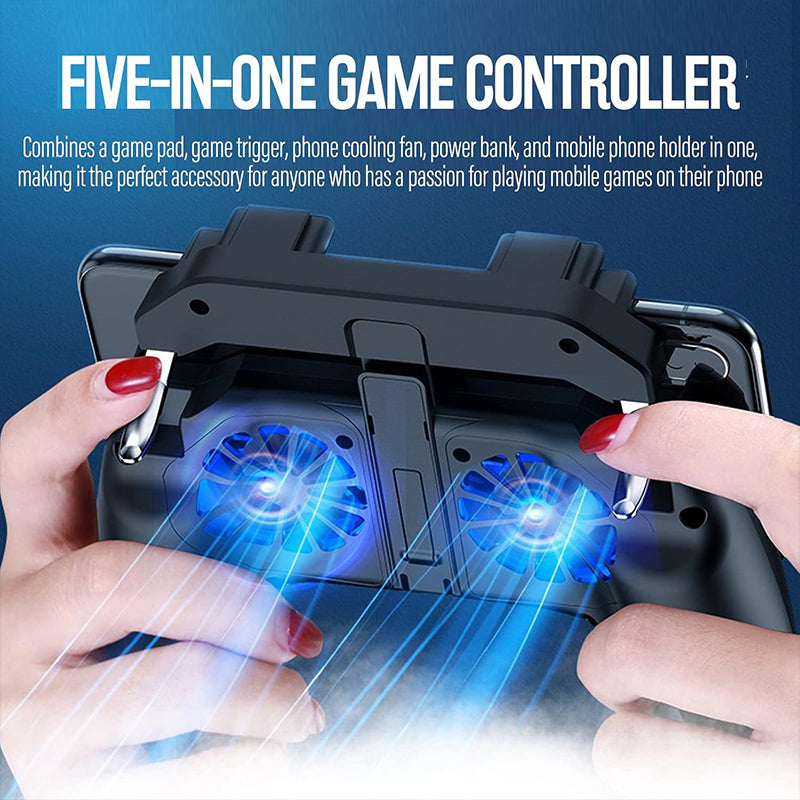 Mobile Gaming-Steuerung mit zwei Kühlventilatoren