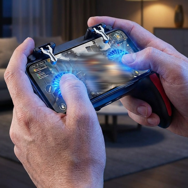 Mobile Gaming-Steuerung mit zwei Kühlventilatoren