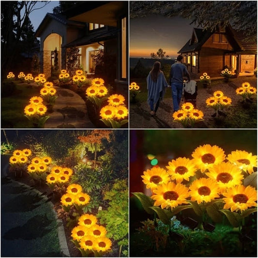 📢📢50 % Rabatt!! ⏰🌻 Realistisch & wetterfest | Solar-Sonnenblume – Bestseller 2026 | IP65-Außen-Dekoration