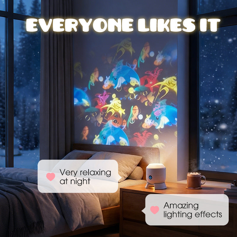 🐠 LIMITIERTES ANGEBOT: 50% RABATT! 🌊 Rotierender LED-Ozean-Projektor – Dynamische Unterwasser-Lichtshow mit einstellbarer Helligkeit 💫