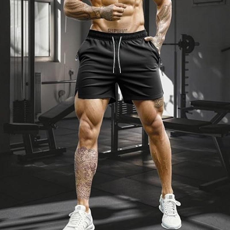 🩳💎 50% RABATT! Schnelltrocknende Herren-Sportshorts – Reißverschlusstaschen, verstellbarer Bund & Cool-Touch-Material 🏃‍♂️✨