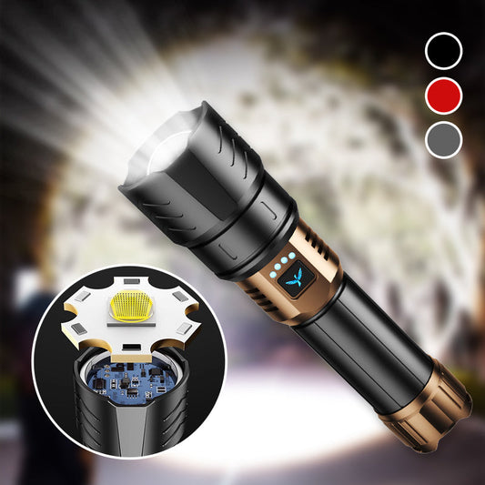 🔦⚡ 50% RABATT! LED-Taschenlampe mit hoher Leuchtkraft & großer Leuchtweite – Superhell, Zoom-Fokus & wasserdicht – Perfekt für Camping, Notfall & Werkstatt ✨