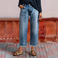 👖✨ 50% RABATT! Damen-Retro-Cropped-Straight-Leg-Jeans – Klassischer Schnitt, moderne Länge & perfekt für Sommer, Freizeit & City-Looks 🔥