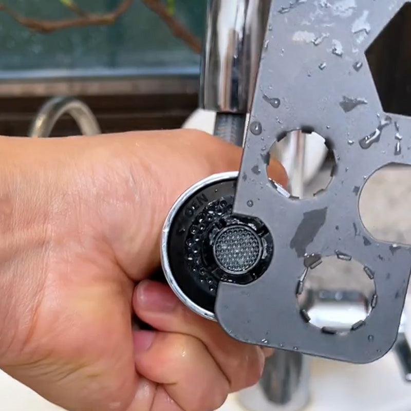 🔧🔥 SOLANGE DER VORRAT REICHT: 50% RABATT! 9-in-1 Mehrfunktionaler Schlüssel für Wasserhahn-Aerator – Universell, robust & perfekt für Demontage & Montage von Luftsprudlern ✨