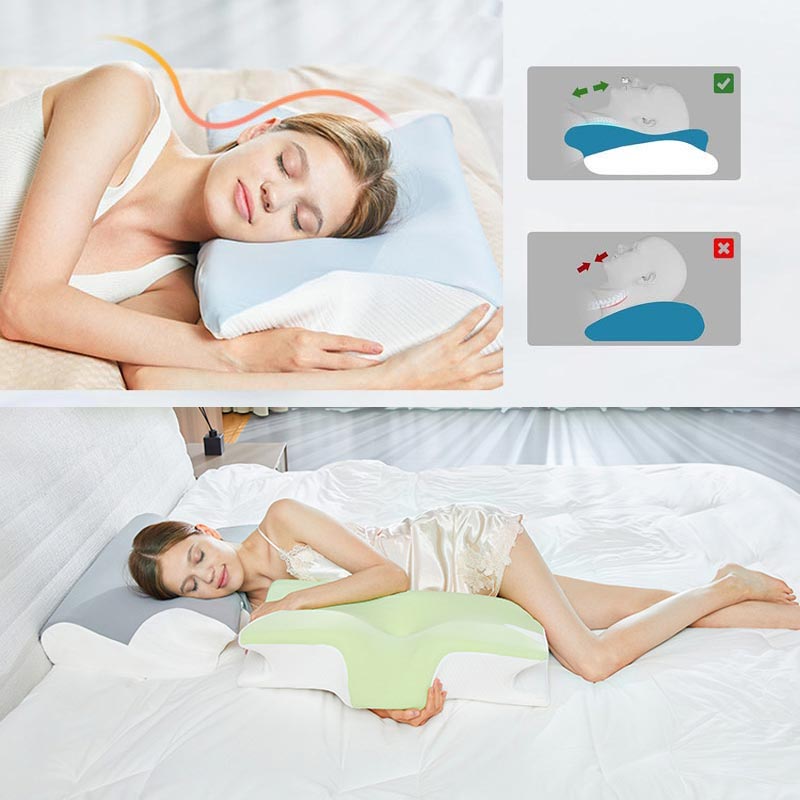 🛌✨ 50% RABATT! Memory Foam Nackenkissen zur Schmerzlinderung – Orthopedisch, atmungsaktiv & waschbar 🧼