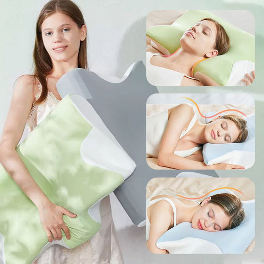 🛌✨ 50% RABATT! Memory Foam Nackenkissen zur Schmerzlinderung – Orthopedisch, atmungsaktiv & waschbar 🧼