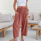 👖✨ 50% RABATT! Einfarbige Damenhose mit weitem Bein – Lässig, bequem & perfekt für einen lässig-eleganten Look 🍂