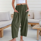 👖✨ 50% RABATT! Einfarbige Damenhose mit weitem Bein – Lässig, bequem & perfekt für einen lässig-eleganten Look 🍂