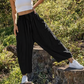 👖✨ 50% RABATT! Einfarbige Damenhose mit weitem Bein – Lässig, bequem & perfekt für einen lässig-eleganten Look 🍂