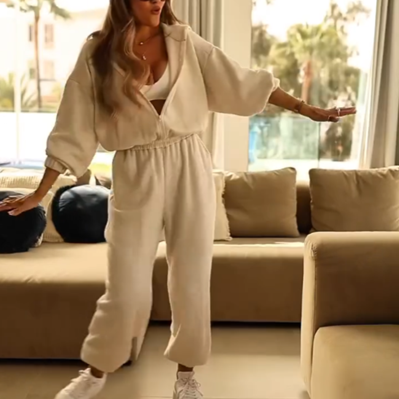 👚 Bequemer Casual Jumpsuit mit Kapuze – Reine Baumwolle, Weite Beine & Praktische Taschen 🌿
