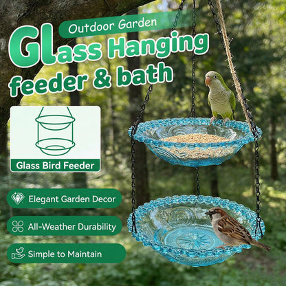 🐦⏳ LIMITIERT – 27% RABATT! Hängende Futterstation & Vogeltränke im Vintage-Stil – Rustikaler Charme für Ihren Garten 🌿