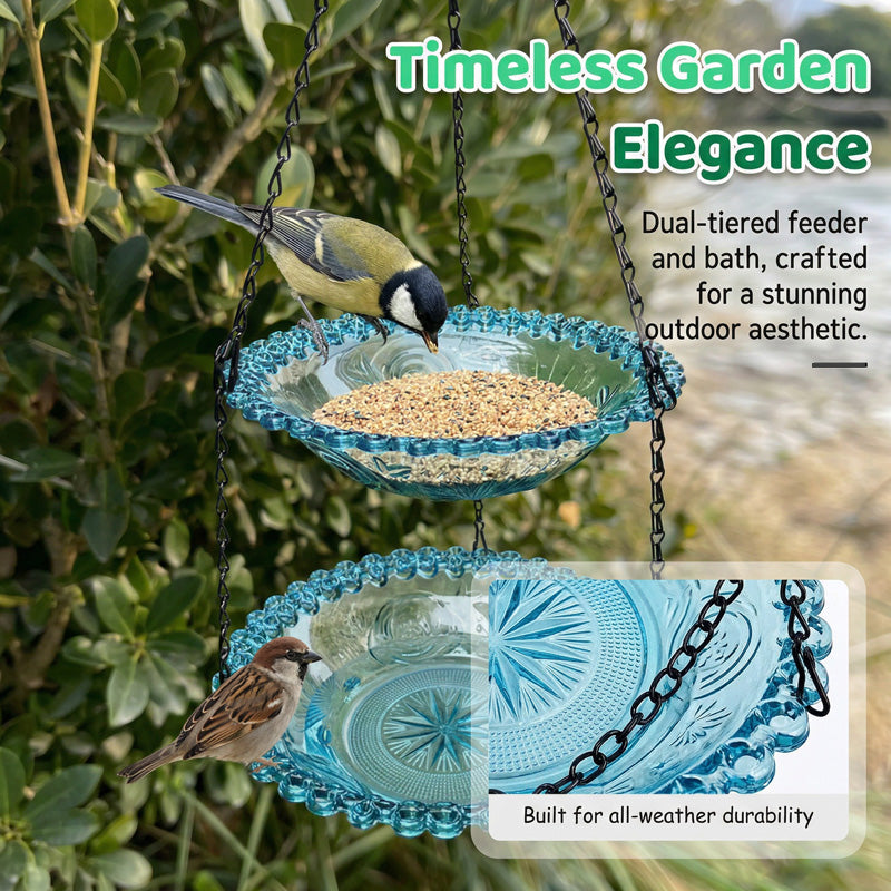 🐦⏳ LIMITIERT – 27% RABATT! Hängende Futterstation & Vogeltränke im Vintage-Stil – Rustikaler Charme für Ihren Garten 🌿