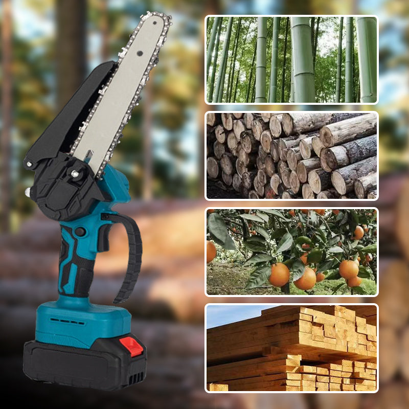 🔥 ZEITLICH BEGRENZTE AKTION: 50 % RABATT! 6-Zoll-Akku-Minikettensäge mit 2 Akkus – Leicht, kabellos & kraftvoll 🪚🌳