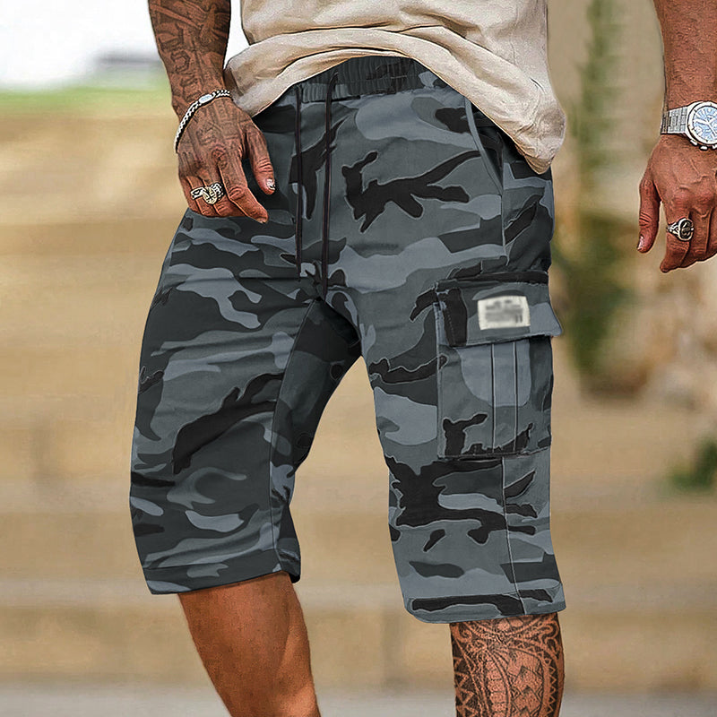 🔥 Herren-Camo-Cargoshorts mit Mehreren Taschen – Bequem, Strapazierfähig & Perfekt für Outdoor-Aktivitäten 🏕️