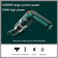 ⏳Zeitlich begrenztes Sonderangebot⏰ Kabelloser Handstaubsauger – 10000 Pa, 120 W, 400 g. 4000-mAh-Akku, 30 Min. Laufzeit. Waschbarer HEPA-Filter. Inkl. Bürste & Breitmauldüse. Weiß/Schwarz/Dunkelgrün ⚡