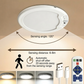 🔥LIMITIERTES ANGEBOT 50% RABATT💡🔋Wiederaufladbare LED-Deckenleuchte mit Bewegungssensor & Fernbedienung – USB-Aufladbar, Farbwechsel, Einfache Montage ✨