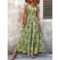 👗✨ 50% RABATT! Damen Maxikleid mit V-Ausschnitt, Blumenmuster & geraffter Taille – Luftig, elegant & perfekt für Sommer, Hochzeit & Party 🔥