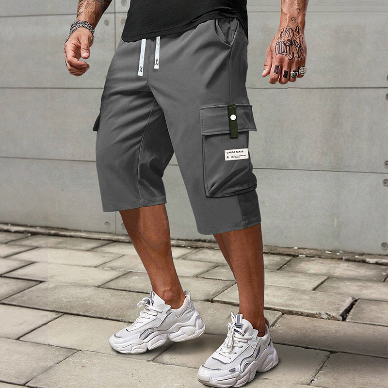 ⏳Begrenzte Zeit 50% Rabatt💥Lässige Herren-Workwear-Hose mit Kordelzug und 7/8-Schnitt