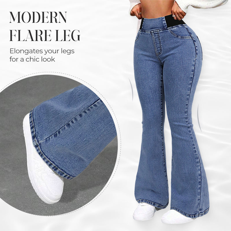 👖 LIMITED-TIME 50% RABATT! ✨ High-Waist Jeans – Stretch, Schlagschnitt, Figurbetont ✨