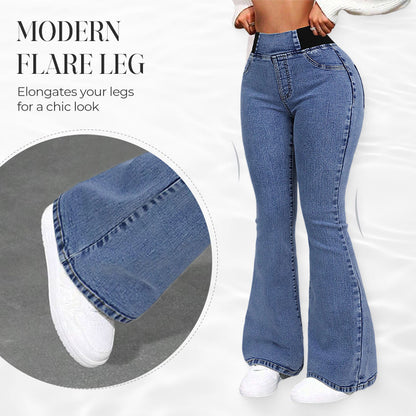 👖 LIMITED-TIME 50% RABATT! ✨ High-Waist Jeans – Stretch, Schlagschnitt, Figurbetont ✨