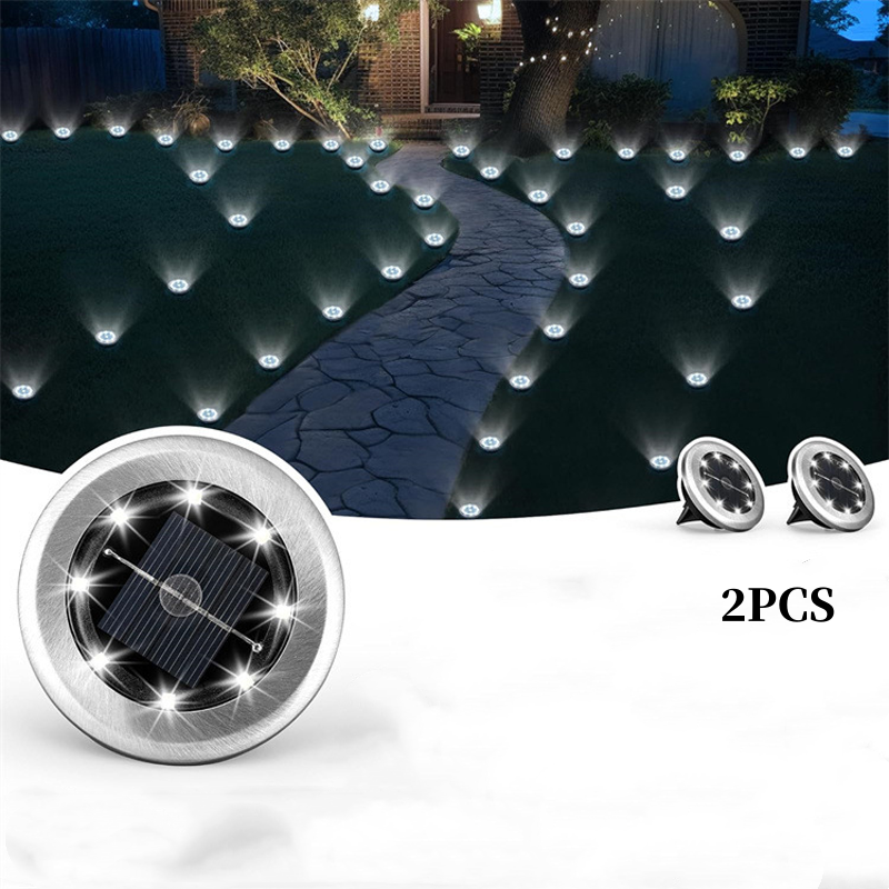 💡 50% RABATT! ☀️ Wasserdichte Solar-Bodeneinbauleuchte für den Außenbereich – 2er-Pack, Automatisches Ein/Aus & Perfekt Für Wege & Terrasse 🏡