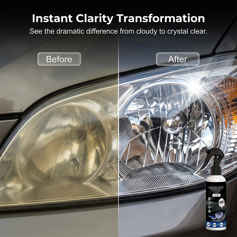 🚗 KAUFE 2, ERHALTE 1 GRATIS! 💡 Professionelles Set zur Scheinwerferaufbereitung – Entfernt Gelbstich, Stellt Klarheit Wieder Her & Einfache Anwendung ✨