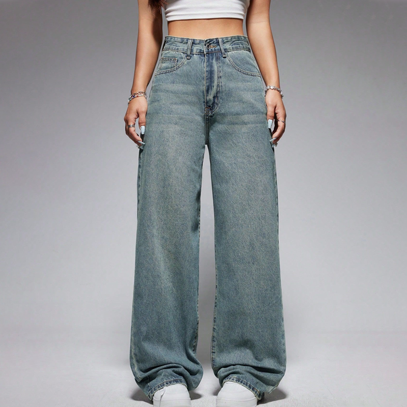 ✨ LIMITED-TIME 50% RABATT! | Damenjeans mit hoher Taille und geradem Bein👖