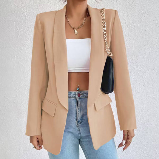 👔✨ 50% RABATT! Einfarbige Anzugjacke für Damen – Klassisch elegant, perfekt für Büro & besondere Anlässe 💼