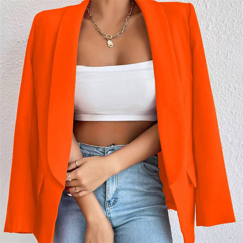👔✨ 50% RABATT! Einfarbige Anzugjacke für Damen – Klassisch elegant, perfekt für Büro & besondere Anlässe 💼