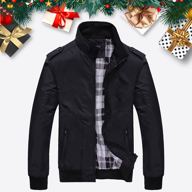 🧥60 % Rabatt! Lässige Business-Jacke für Herren – Elegante Windjacke aus Nylon, mit mehreren Taschen und Stehkragen 🌬️💼