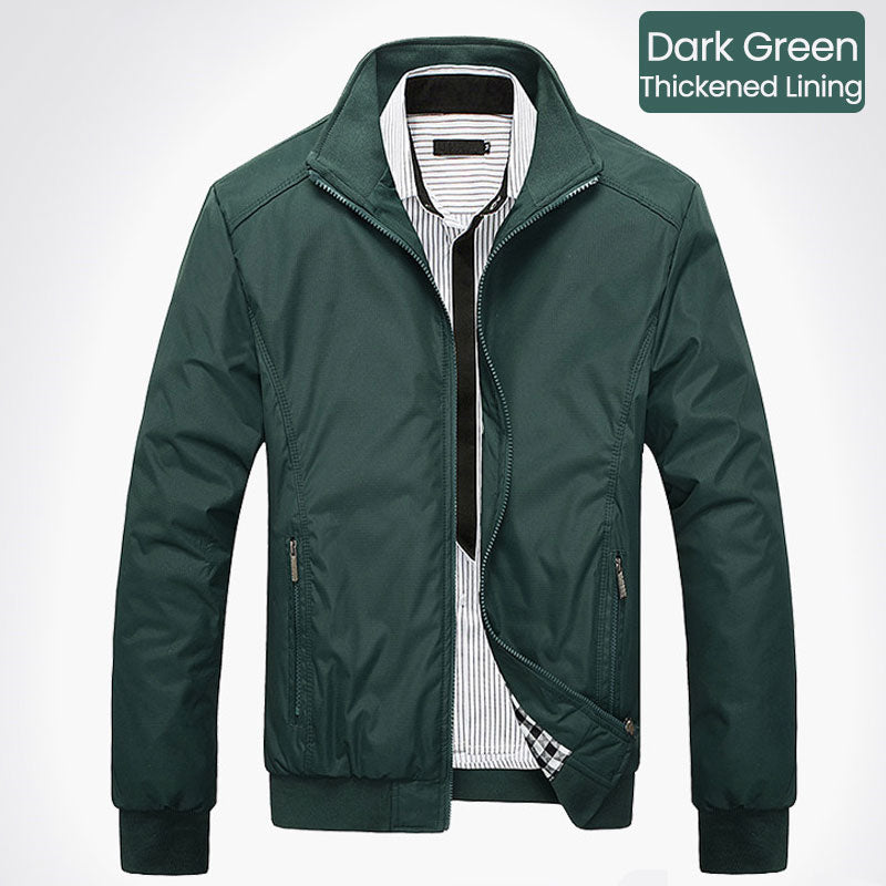 🧥60 % Rabatt! Lässige Business-Jacke für Herren – Elegante Windjacke aus Nylon, mit mehreren Taschen und Stehkragen 🌬️💼