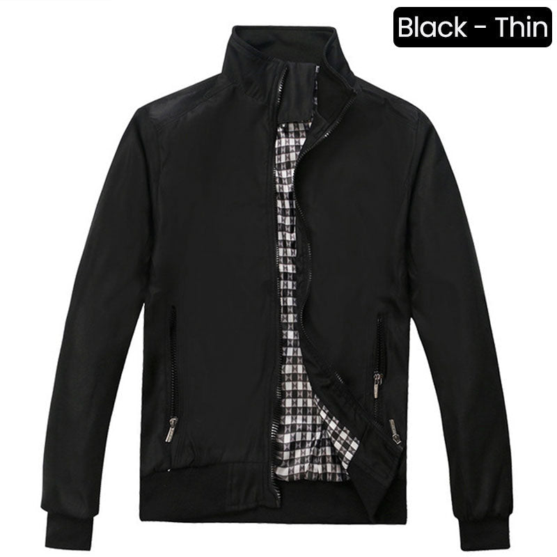 🧥60 % Rabatt! Lässige Business-Jacke für Herren – Elegante Windjacke aus Nylon, mit mehreren Taschen und Stehkragen 🌬️💼