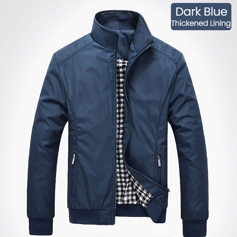 🧥60 % Rabatt! Lässige Business-Jacke für Herren – Elegante Windjacke aus Nylon, mit mehreren Taschen und Stehkragen 🌬️💼
