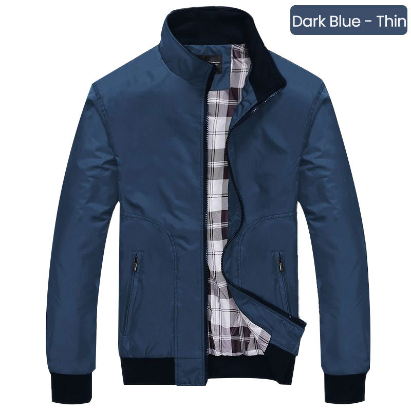 🧥60 % Rabatt! Lässige Business-Jacke für Herren – Elegante Windjacke aus Nylon, mit mehreren Taschen und Stehkragen 🌬️💼