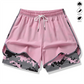 🩳 50 % RABATT AUF 2-IN-1-SPORTSHORTS! 🔥🎗️ Atmungsaktives Material, Camouflage-Futter & Taschen für Damen 🏃‍♀️✨