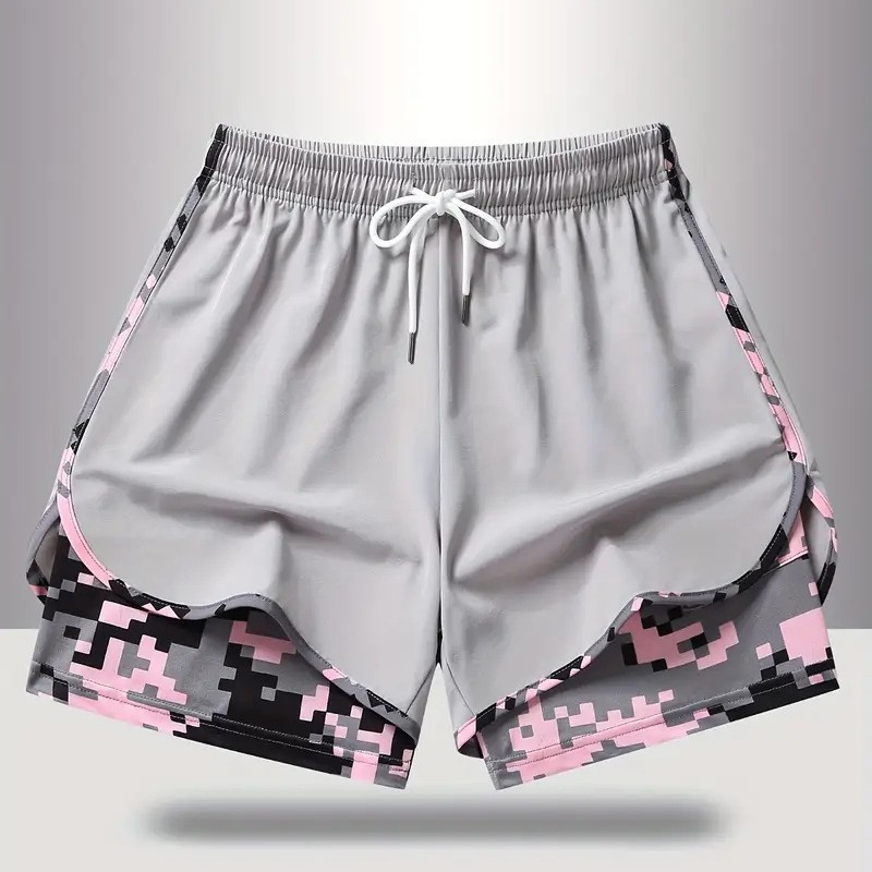 🩳 50 % RABATT AUF 2-IN-1-SPORTSHORTS! 🔥🎗️ Atmungsaktives Material, Camouflage-Futter & Taschen für Damen 🏃‍♀️✨