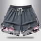 🩳 50 % RABATT AUF 2-IN-1-SPORTSHORTS! 🔥🎗️ Atmungsaktives Material, Camouflage-Futter & Taschen für Damen 🏃‍♀️✨