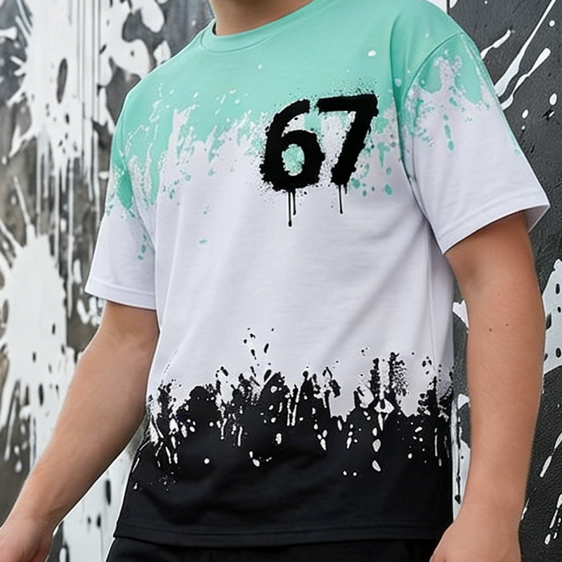⏳ 50% RABATT! 💥 3D-Print T-Shirt & Shorts Set für Jungen – Atmungsaktiv, Knallige Drucke & Robuster Komfort