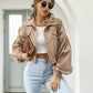 🌸🧥 Stylische kurze Cordjacke für Damen | Mit süßen Ballonärmeln