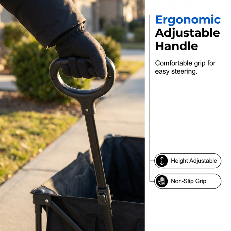 📢 50% RABATT! 🛒 Faltbarer Transportwagen mit Rädern 🌿 Stabiler Stahlrahmen & 80 kg Traglast für Garten, Camping und Strand