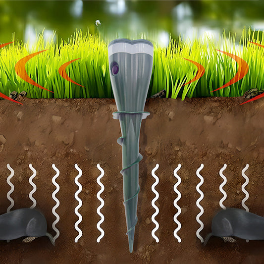 🌸🔧 FRÜHJAHRSVERKAUF: 50% RABATT! Solarbetriebenes wasserdichtes Schrauben-Maulwurfabwehrmittel – Effektiv, umweltfreundlich & einfach im Garten einsetzbar 🌿