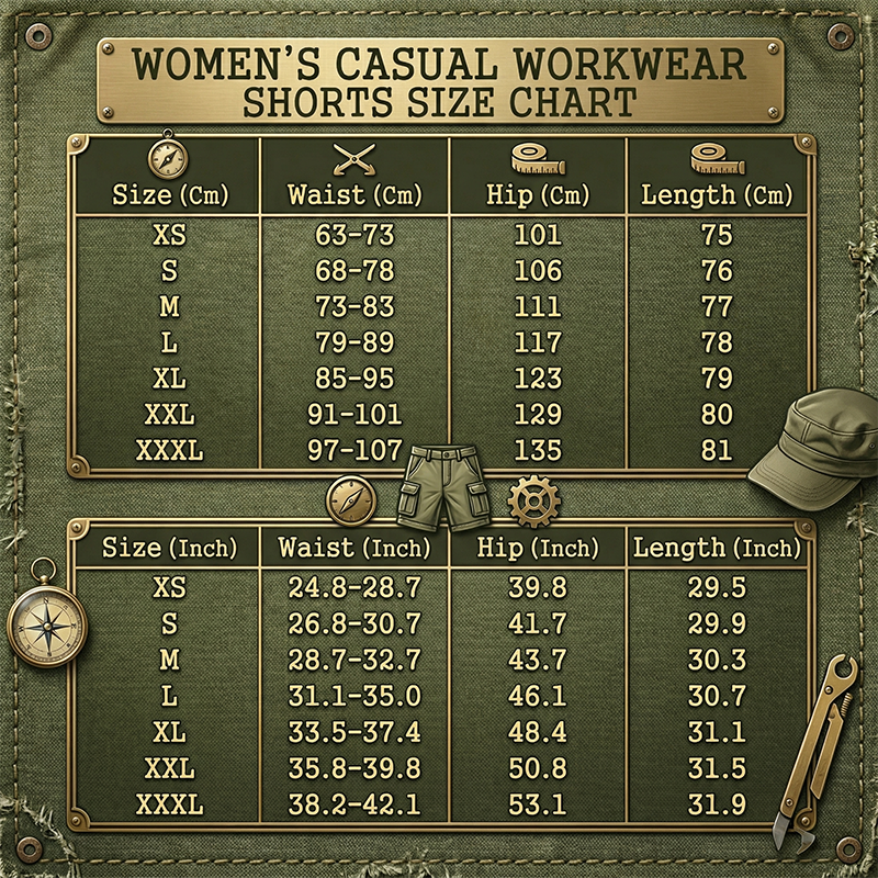 👗🔥 Cargo-Shorts für Damen – Schnelltrocknend, mit praktischen Taschen – bequem & funktional für Freizeit & Reise 🎒✈️