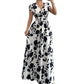 👗🌸 50% RABATT! Maxikleid mit Blumenmuster, V-Ausschnitt und geraffter Taille – Feminin, leicht & perfekt für Sommer, Strand & Urlaub ✨