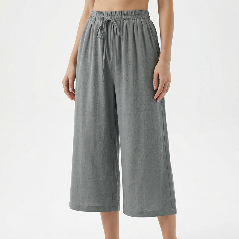 Caprihose für Damen mit Kordelzug und lässigem Schnitt