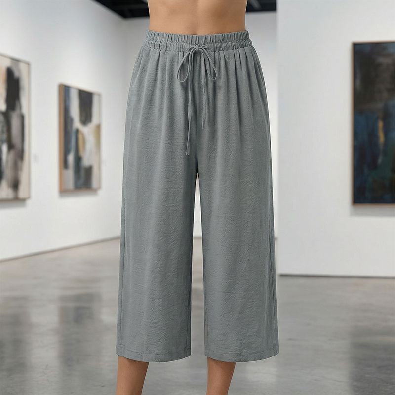 Caprihose für Damen mit Kordelzug und lässigem Schnitt