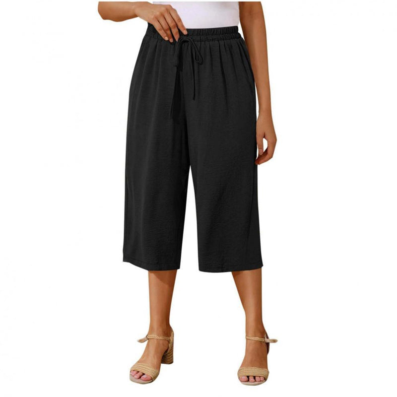 Caprihose für Damen mit Kordelzug und lässigem Schnitt